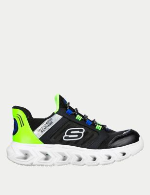 Skechers Boys Hypno-Flash 2.0 Odelux Trainers (91/2 Small - 4 Large) - Black Mix, Black Mix