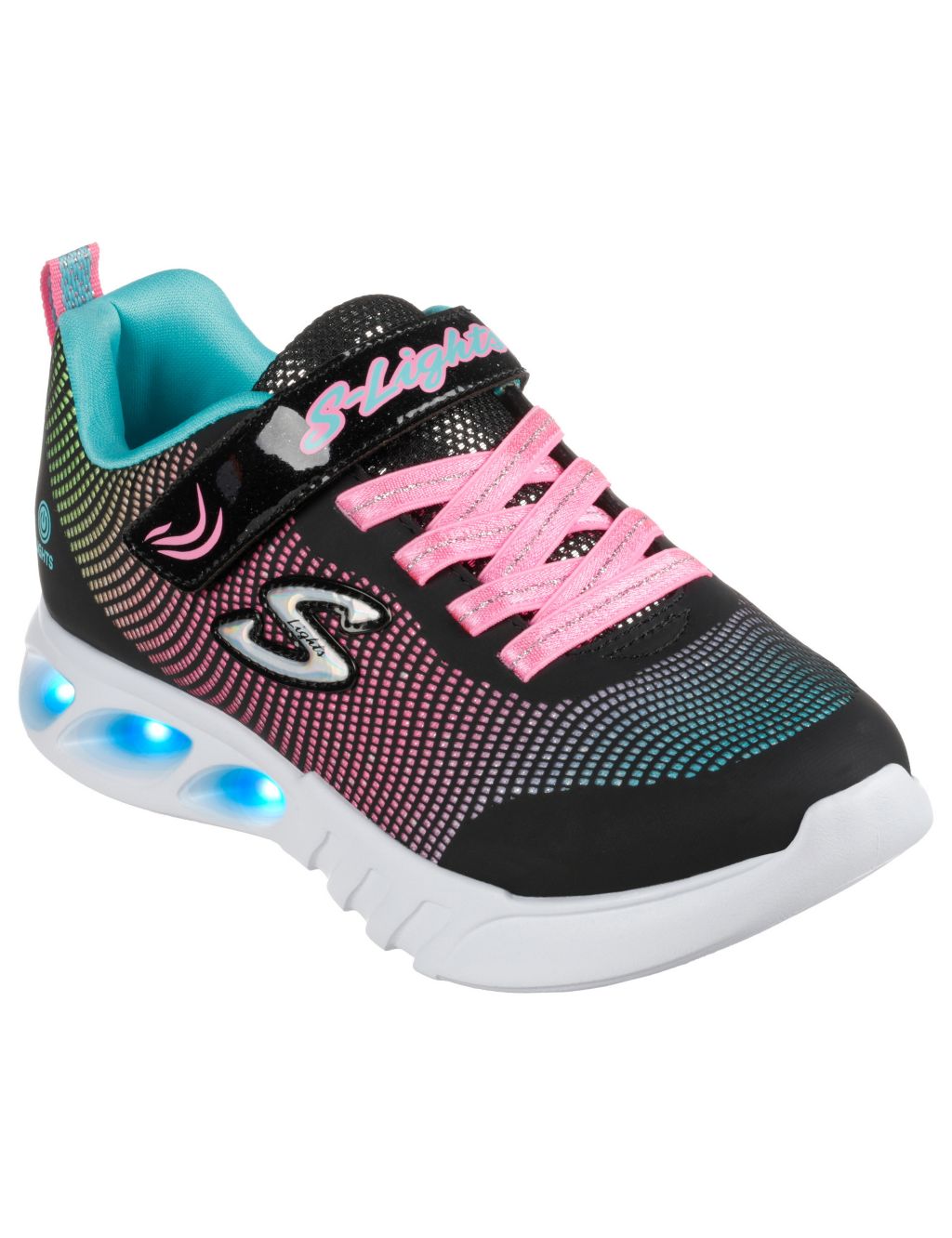 Kids' Flicker Flash Light-Up Trainers (9.5 Small - 3 Large) image 2