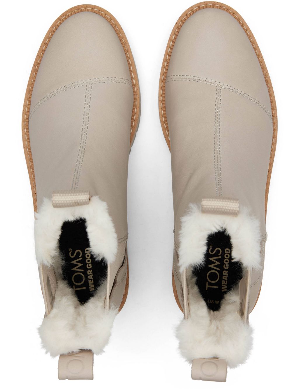 Leather Faux Fur Lining Ankle Boots image 3