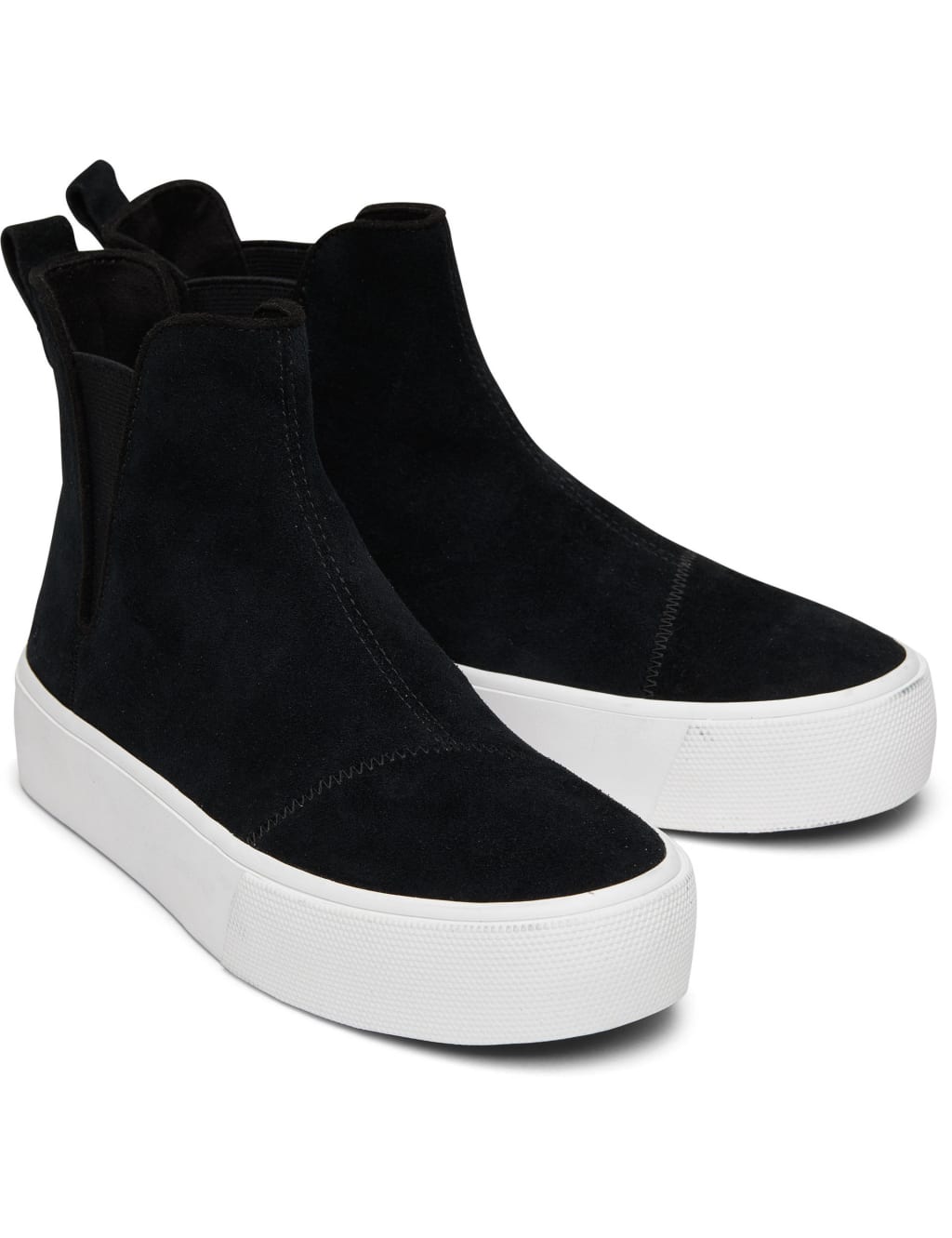 Leather Platform High Top Trainers image 2