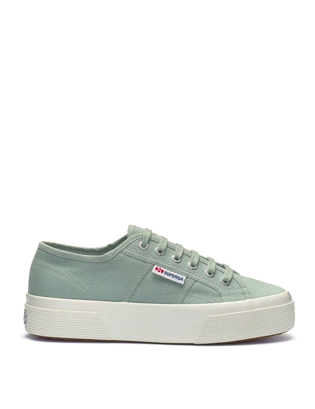 2740 Platform Canvas Lace Up Trainers