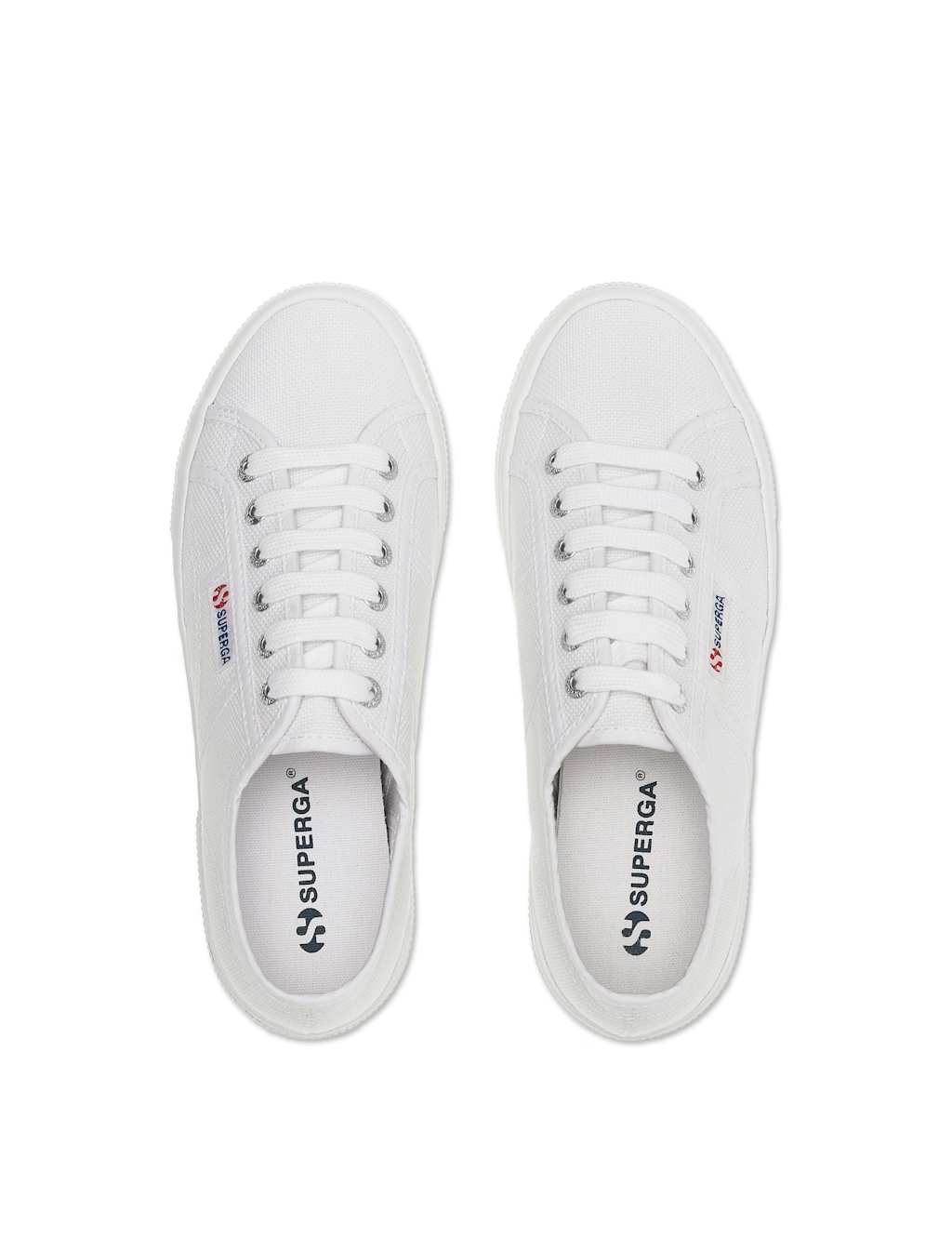2740 Platform Canvas Lace Up Trainers image 4