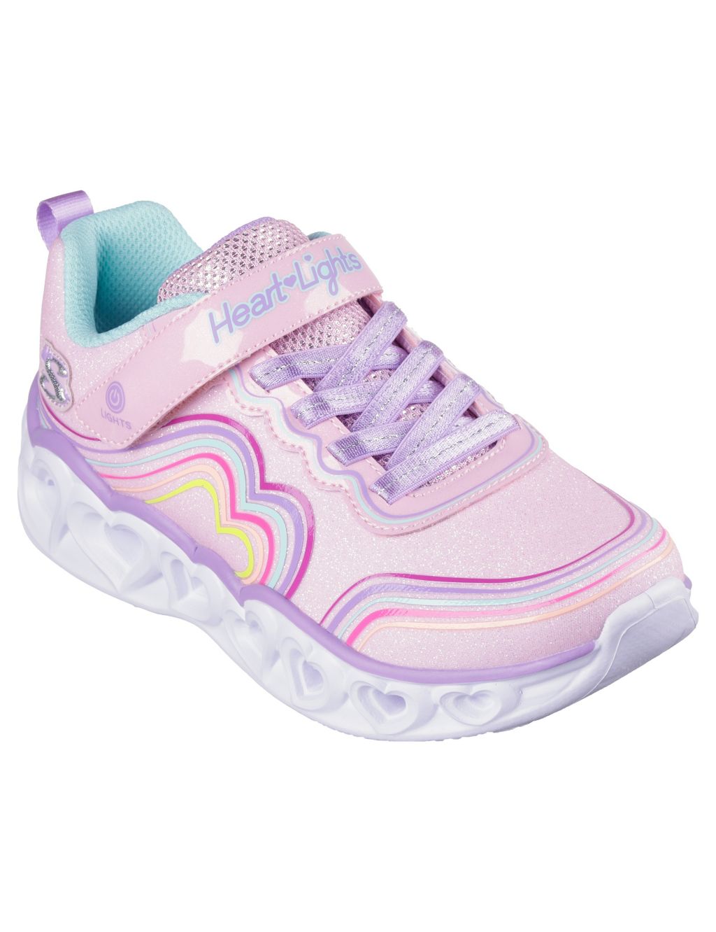 Glitter Light Up Trainers (9.5 Small - 3 Large) image 2