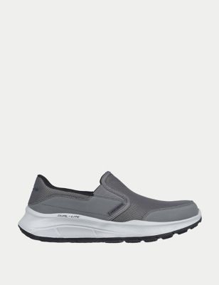 Skechers Men's Equalizer 5.0 Persistable Slip-On Trainers - 8 - Charcoal, Charcoal,Navy