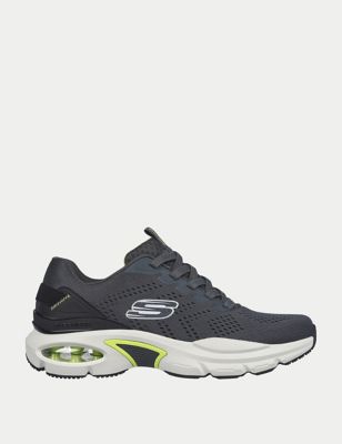Skechers Men's Skech-Air Ventura Lace Up Trainers - 8 - Charcoal, Charcoal