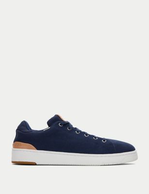 Toms Mens TRVL LITE 2.0 Low Canvas Trainers - 7.5 - Navy, Navy