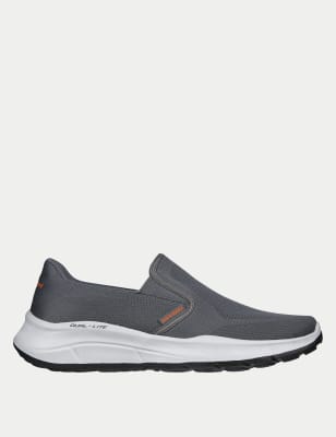 Skechers Mens Equalizer 5.0 Grand Legacy Wide Fit Trainers - 7 - Charcoal, Charcoal,Navy