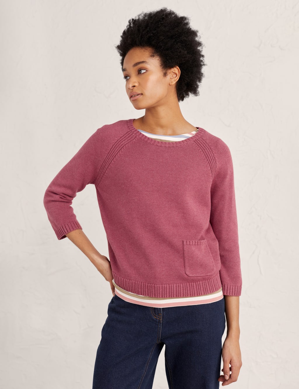 Organic Cotton Crew Neck Jumper image 1