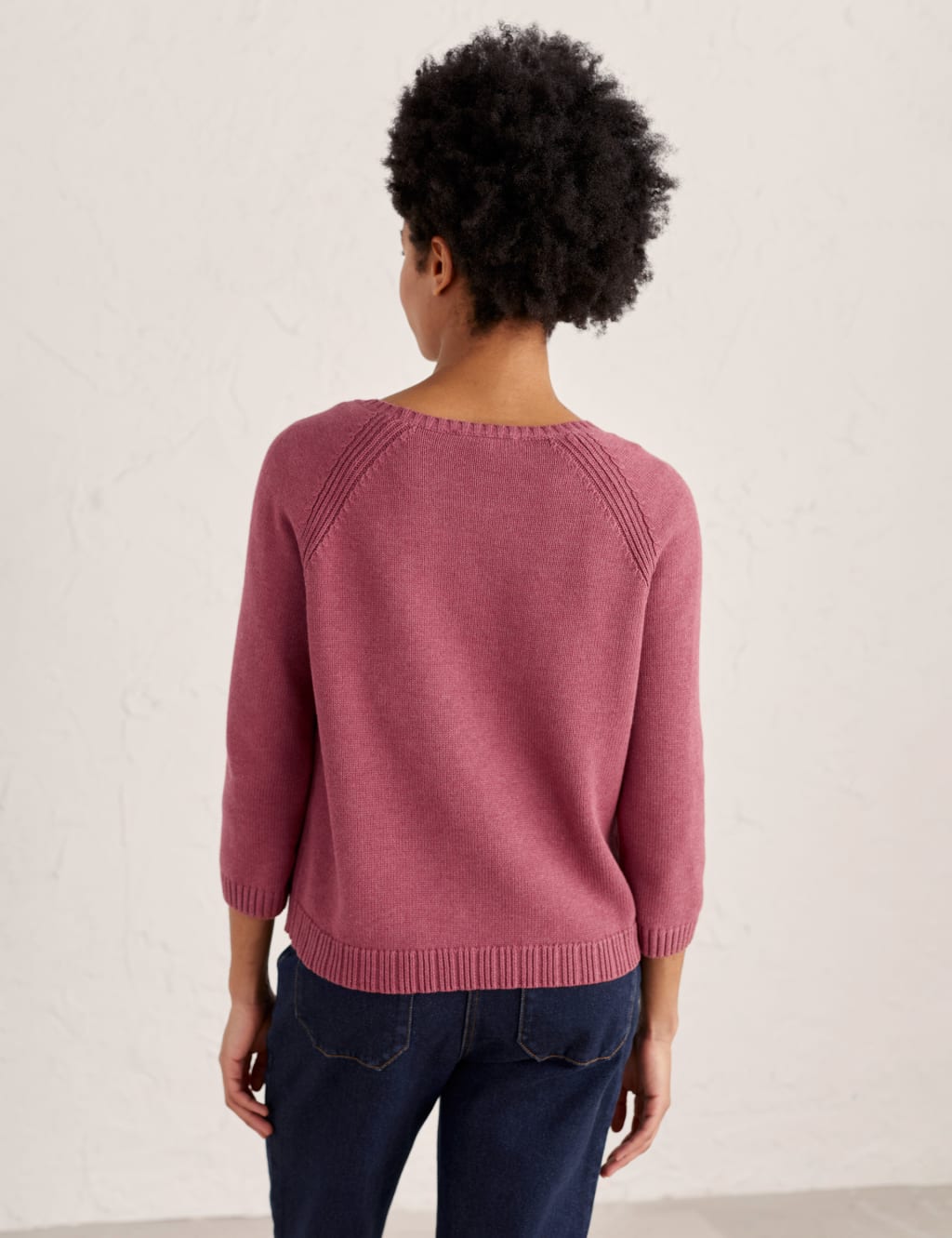 Organic Cotton Crew Neck Jumper image 2