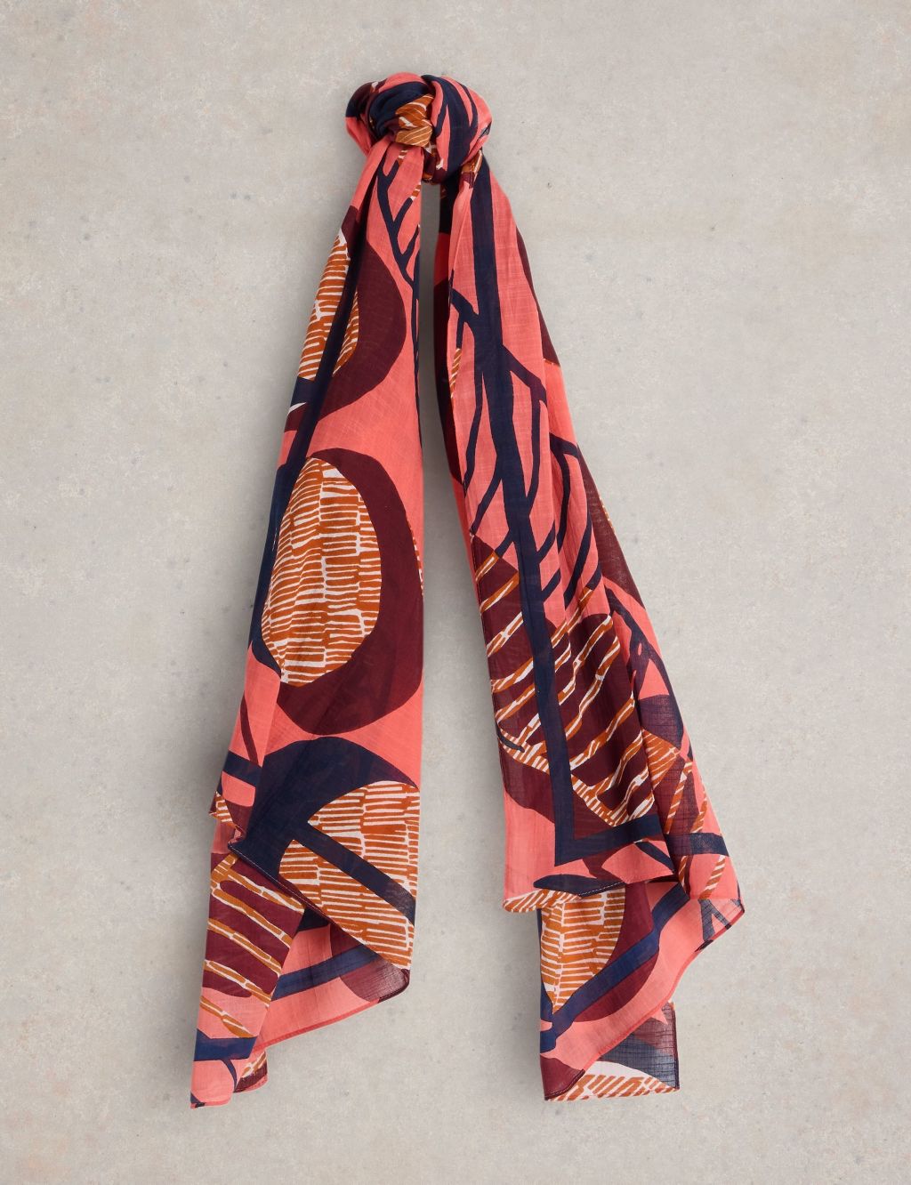Cotton Blend Printed Woven Scarf