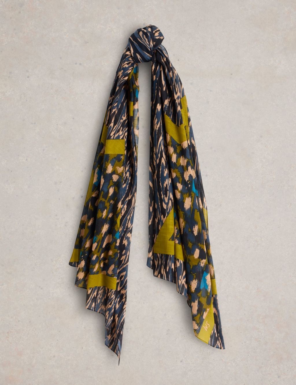 Cotton Blend Star Woven Scarf
