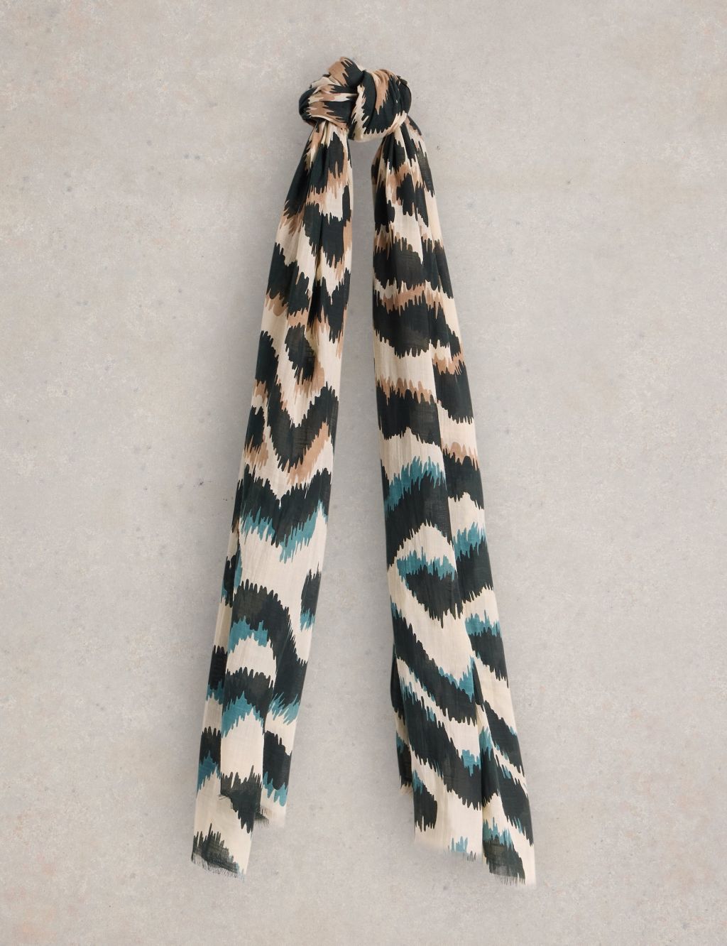 Cotton Blend Woven Printed Scarf