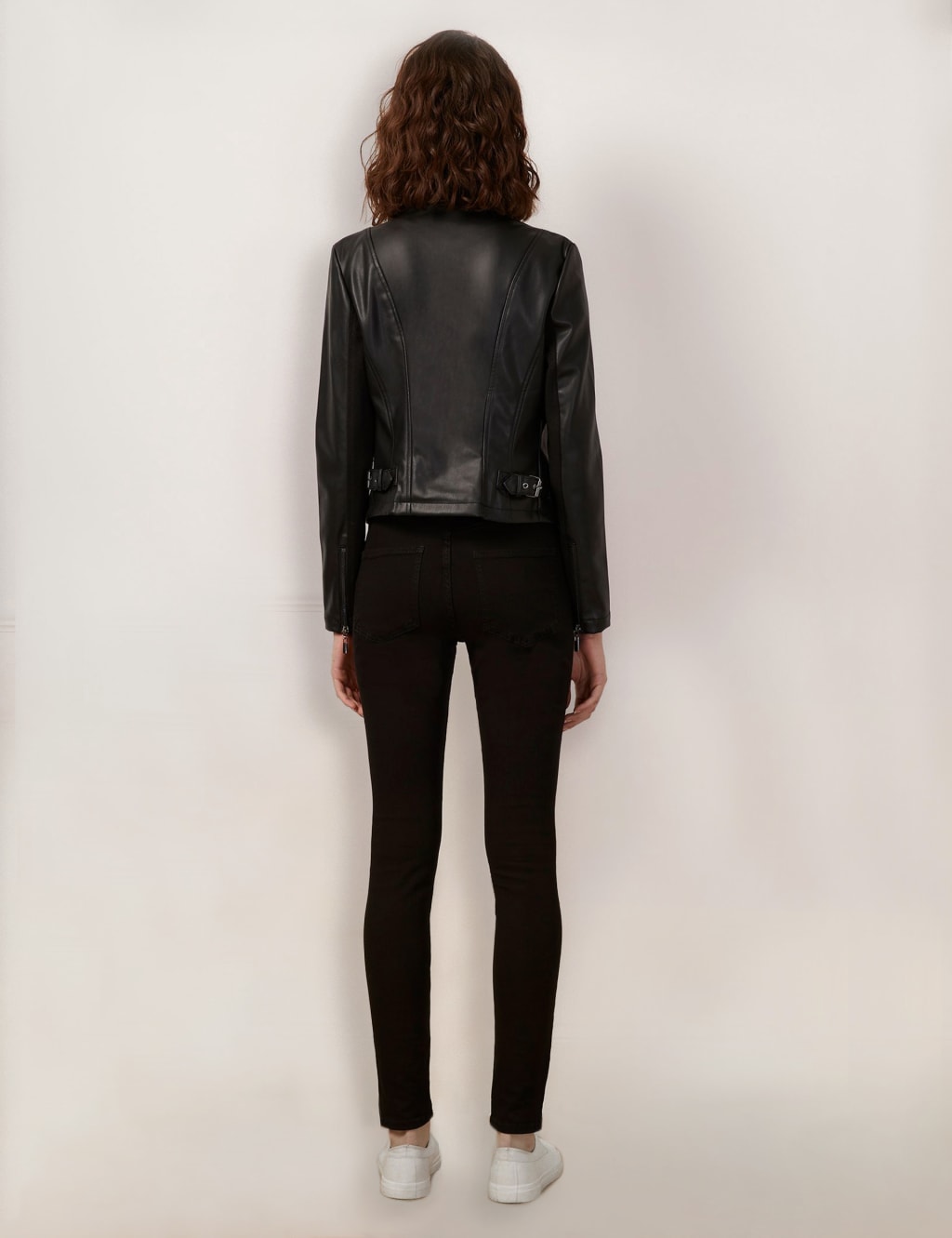 Faux Leather Short Jacket image 2
