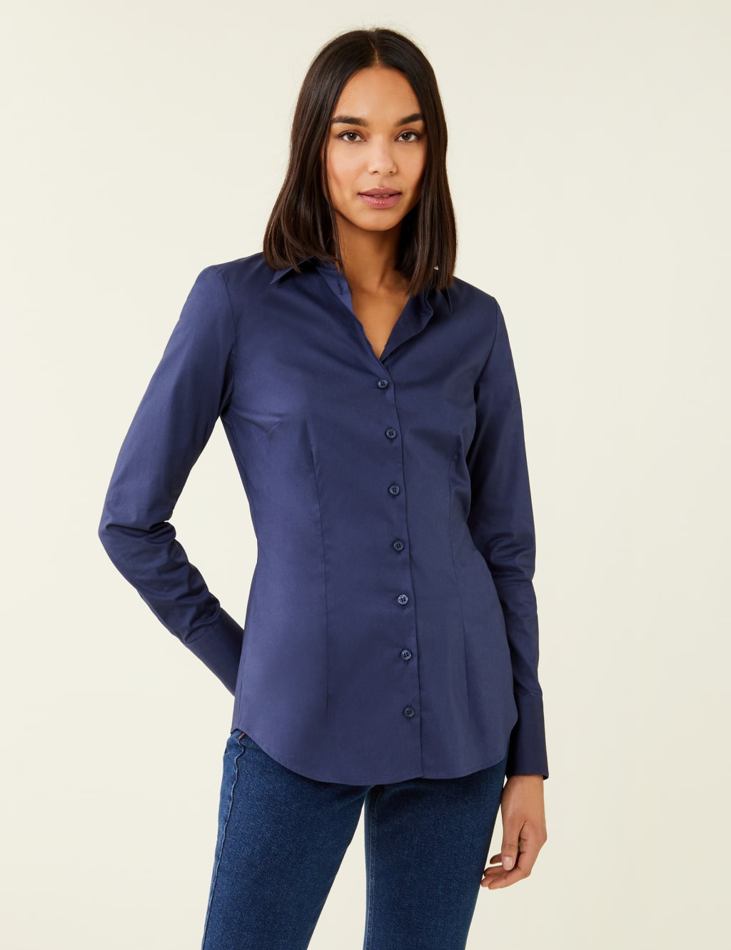 Cotton Rich Collared Shirt