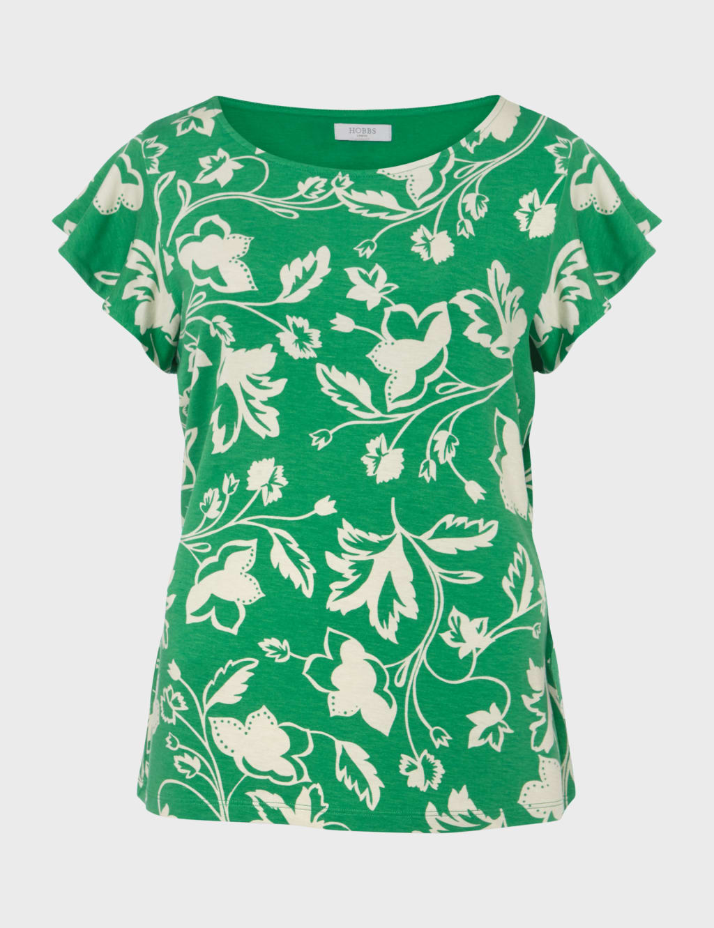 Printed Angel Sleeve Top image 2