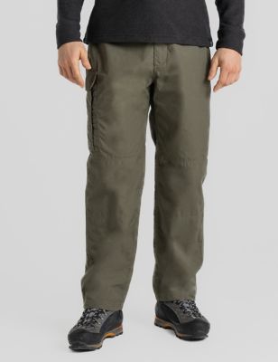 Craghoppers Mens Kiwi Loose Fit Cargo Trousers - 34 - Green, Green