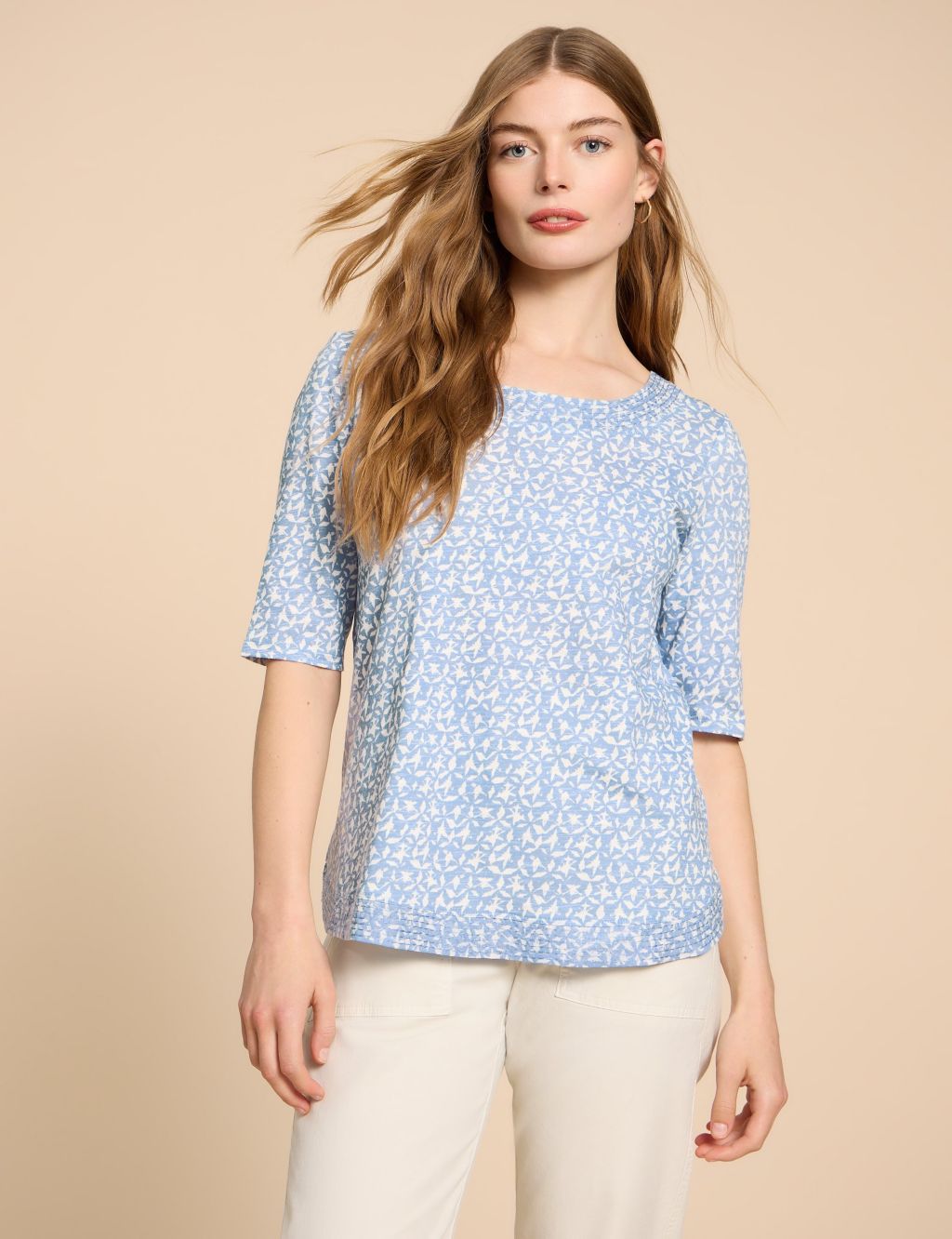 Pure Cotton Jersey Printed Top