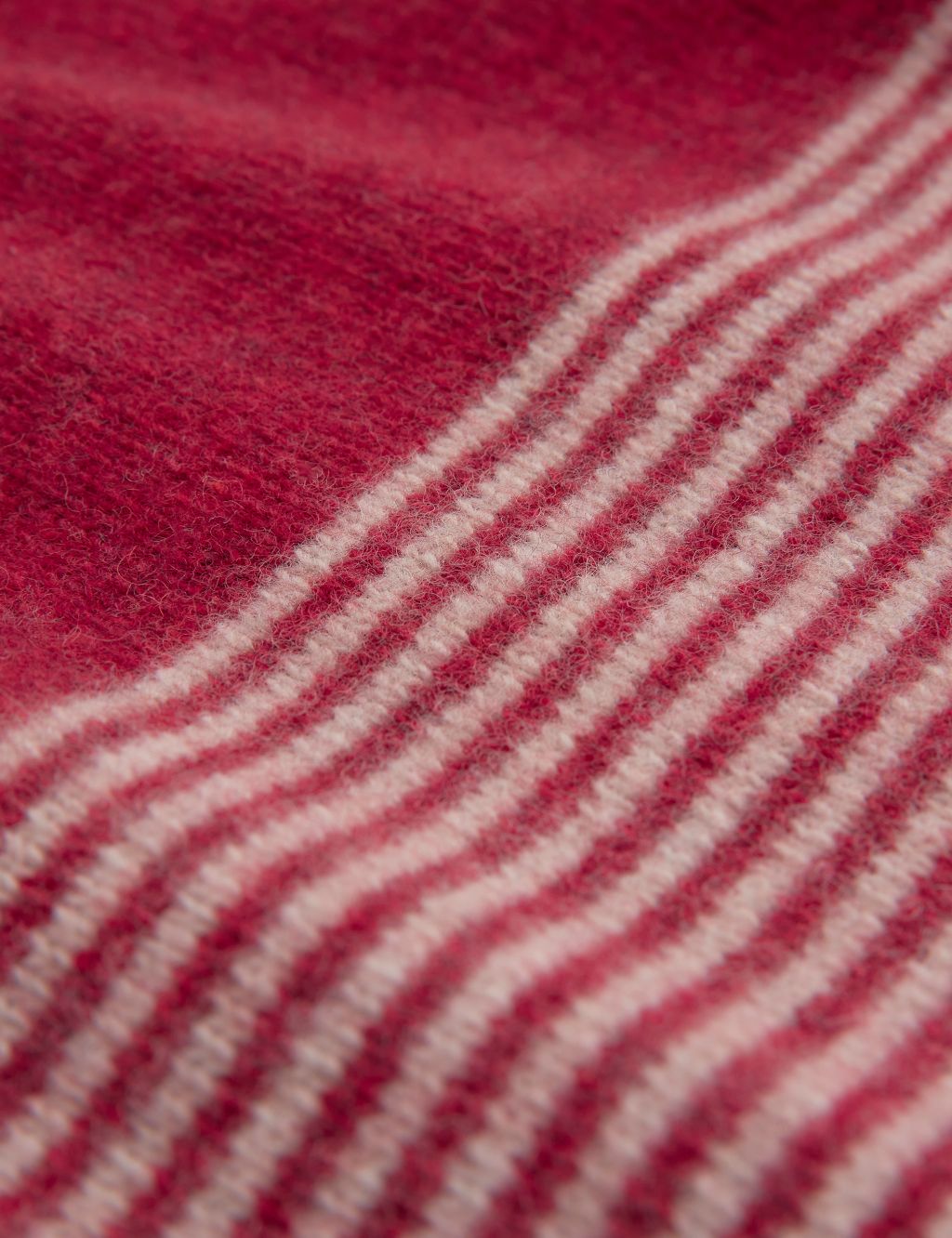 Pure Lambswool Striped Funnel Neck Jumper image 7