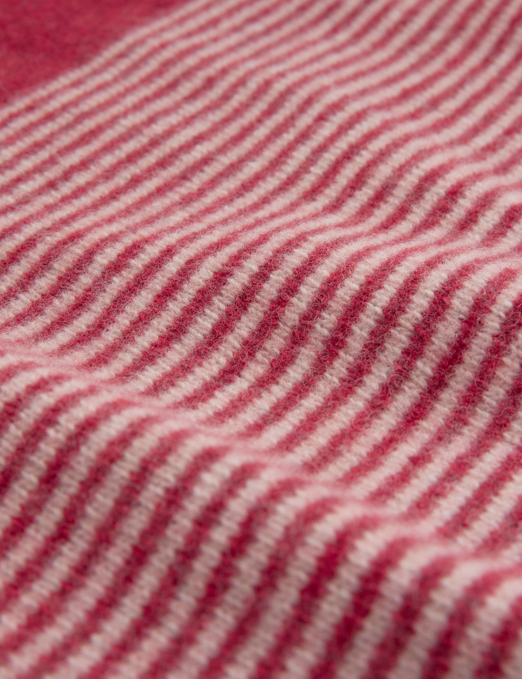 Pure Lambswool Striped Funnel Neck Jumper image 9
