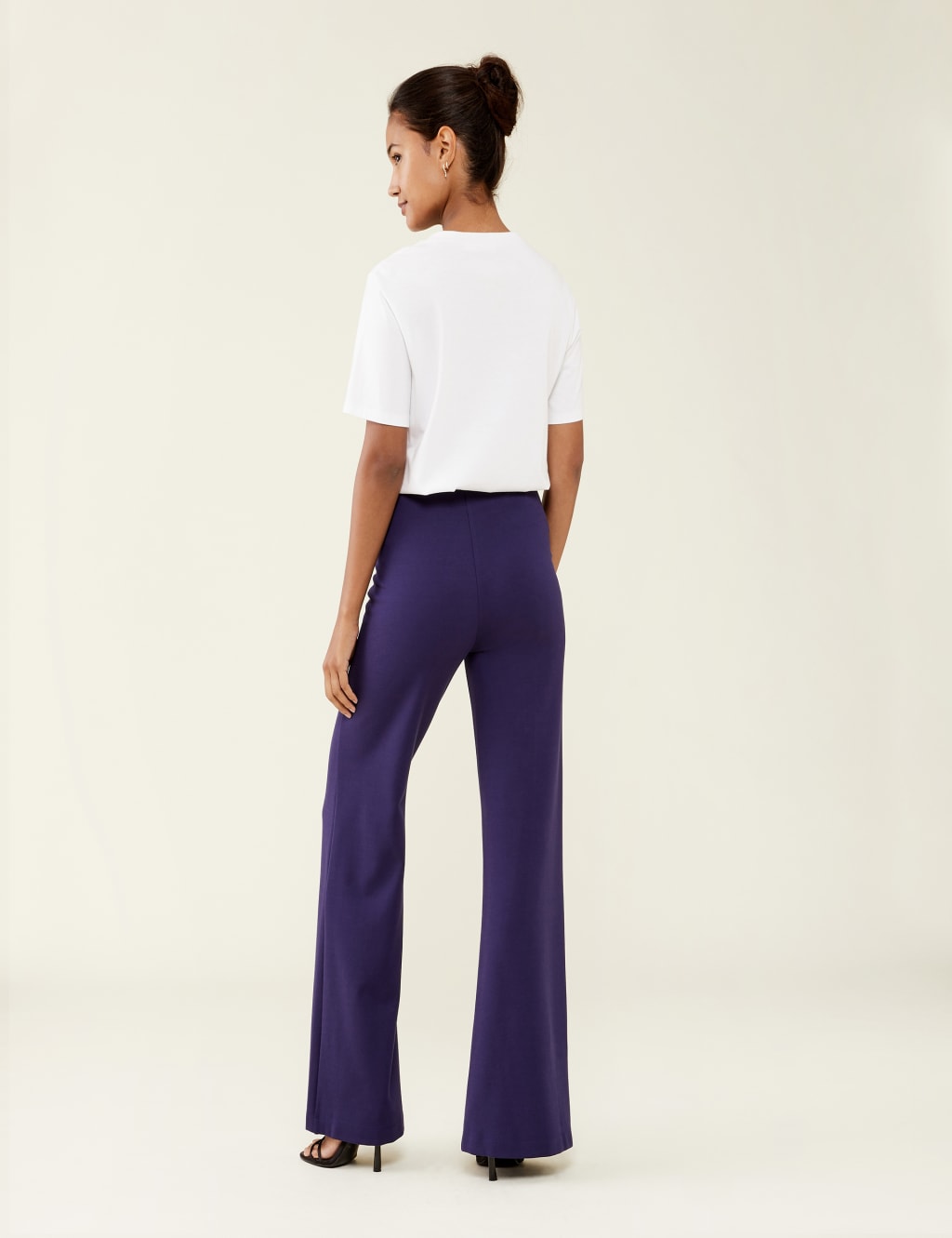 Elasticated Waist Wide Leg Trousers image 3