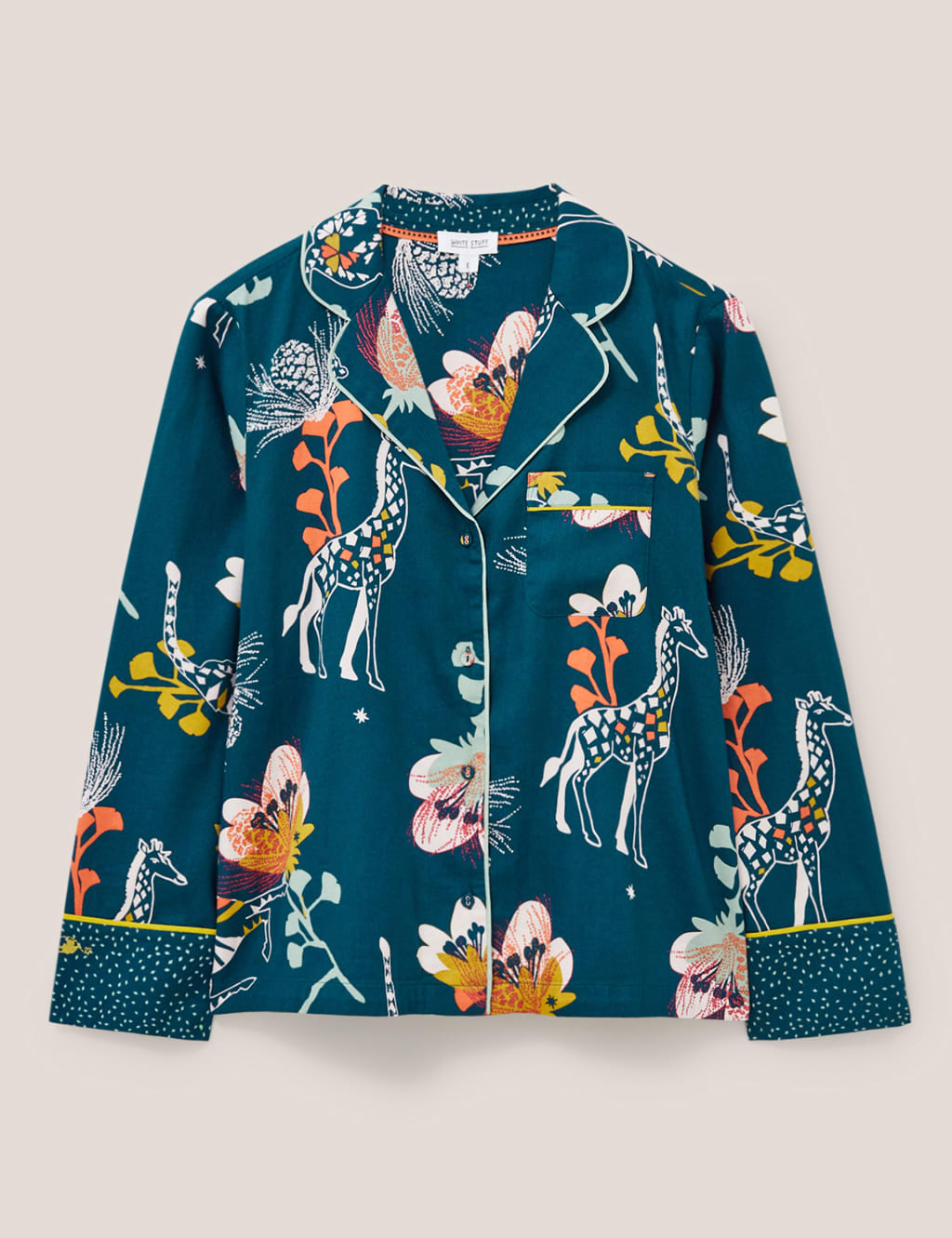 Cotton Rich Printed Pyjama Top image 2