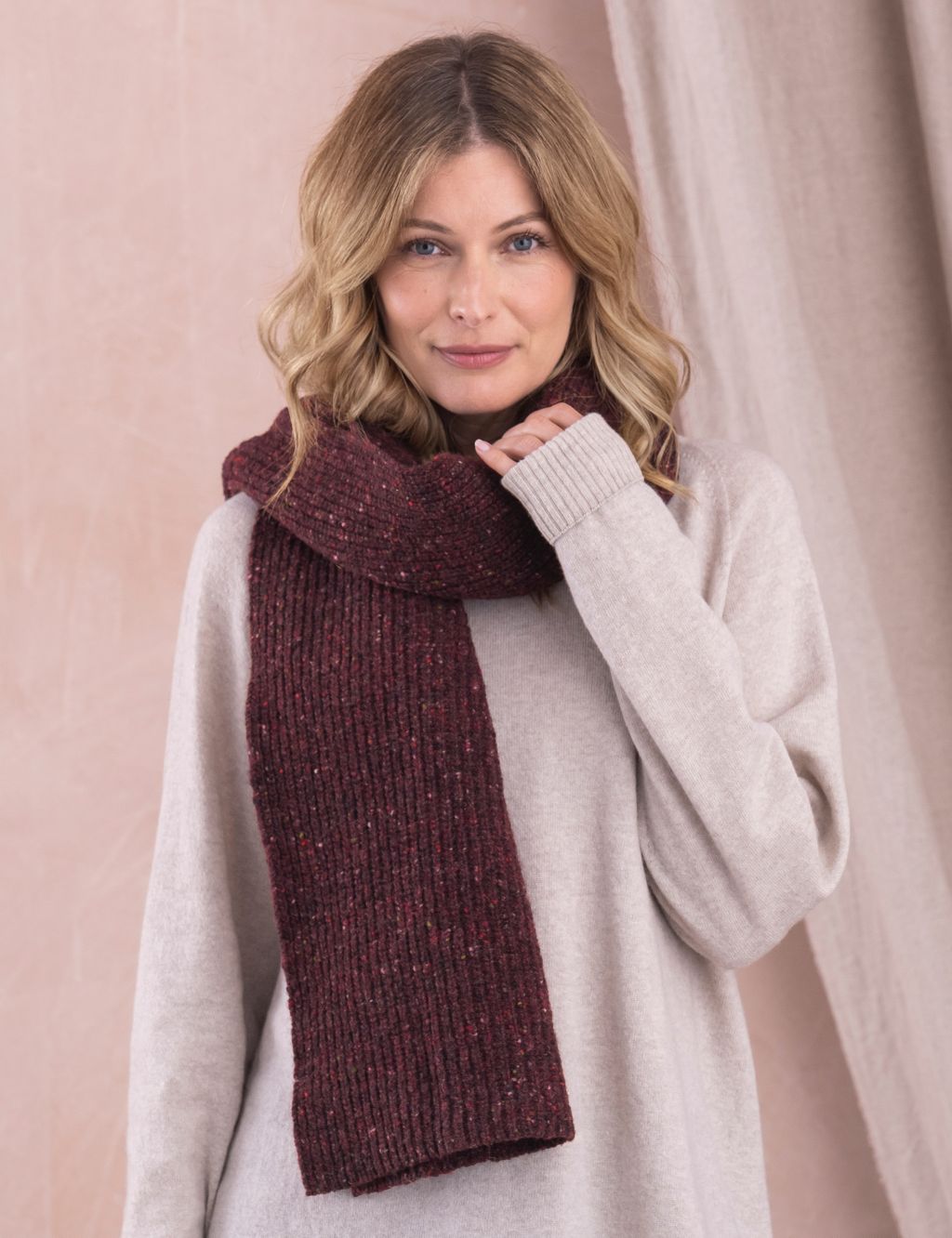 Pure Wool Knitted Scarf image 1