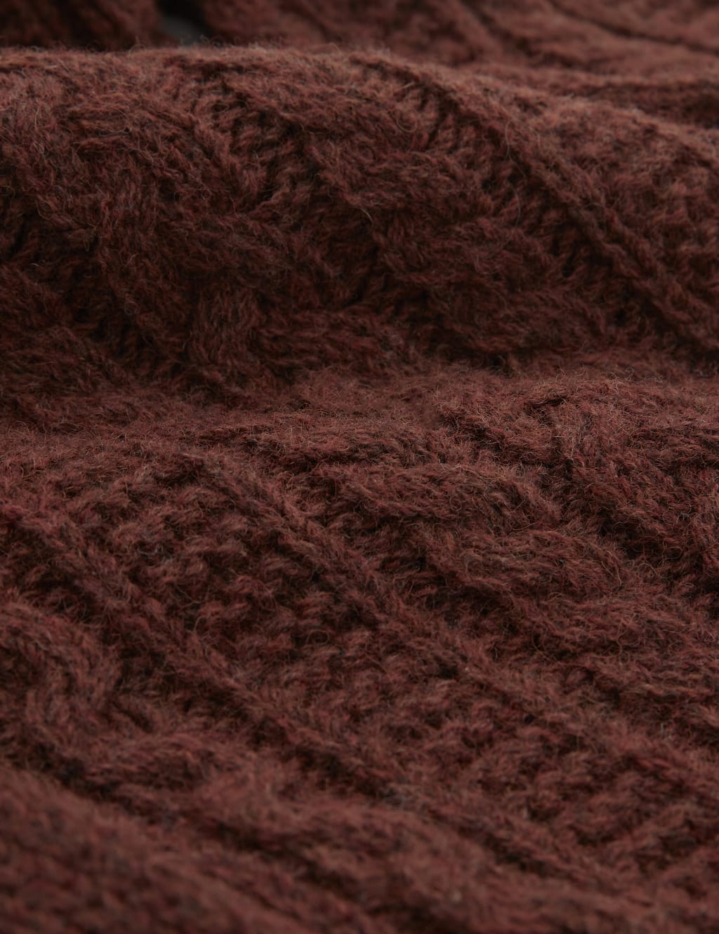 Pure Wool Cable Knit V-Neck Cardigan image 6