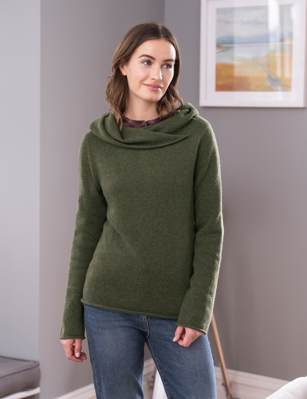 Pure Wool Collared Jumper