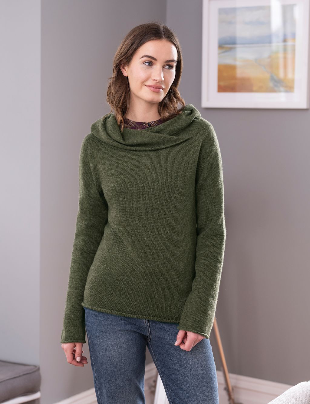 Pure Wool Collared Jumper