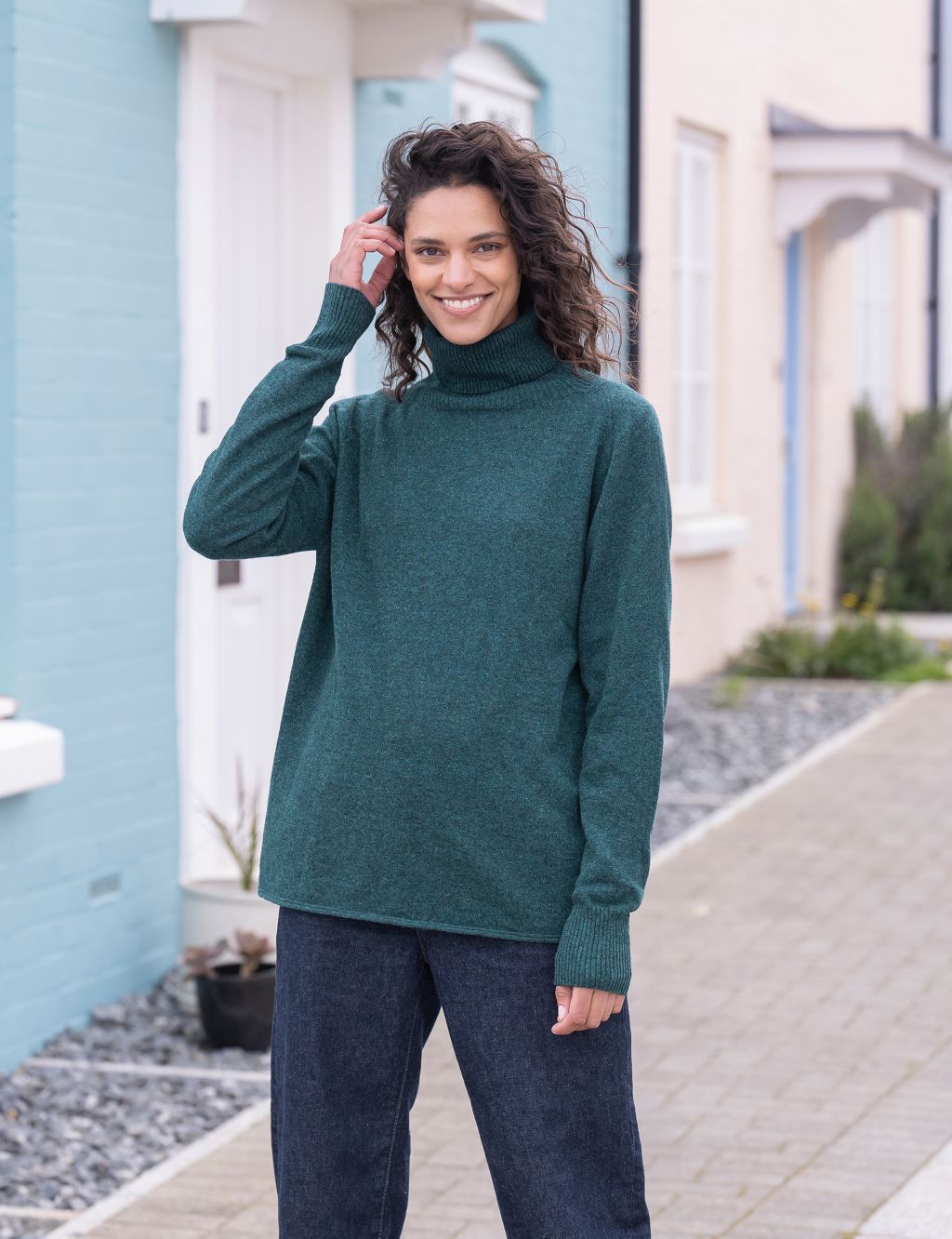 Pure Wool Roll Neck Jumper image 3
