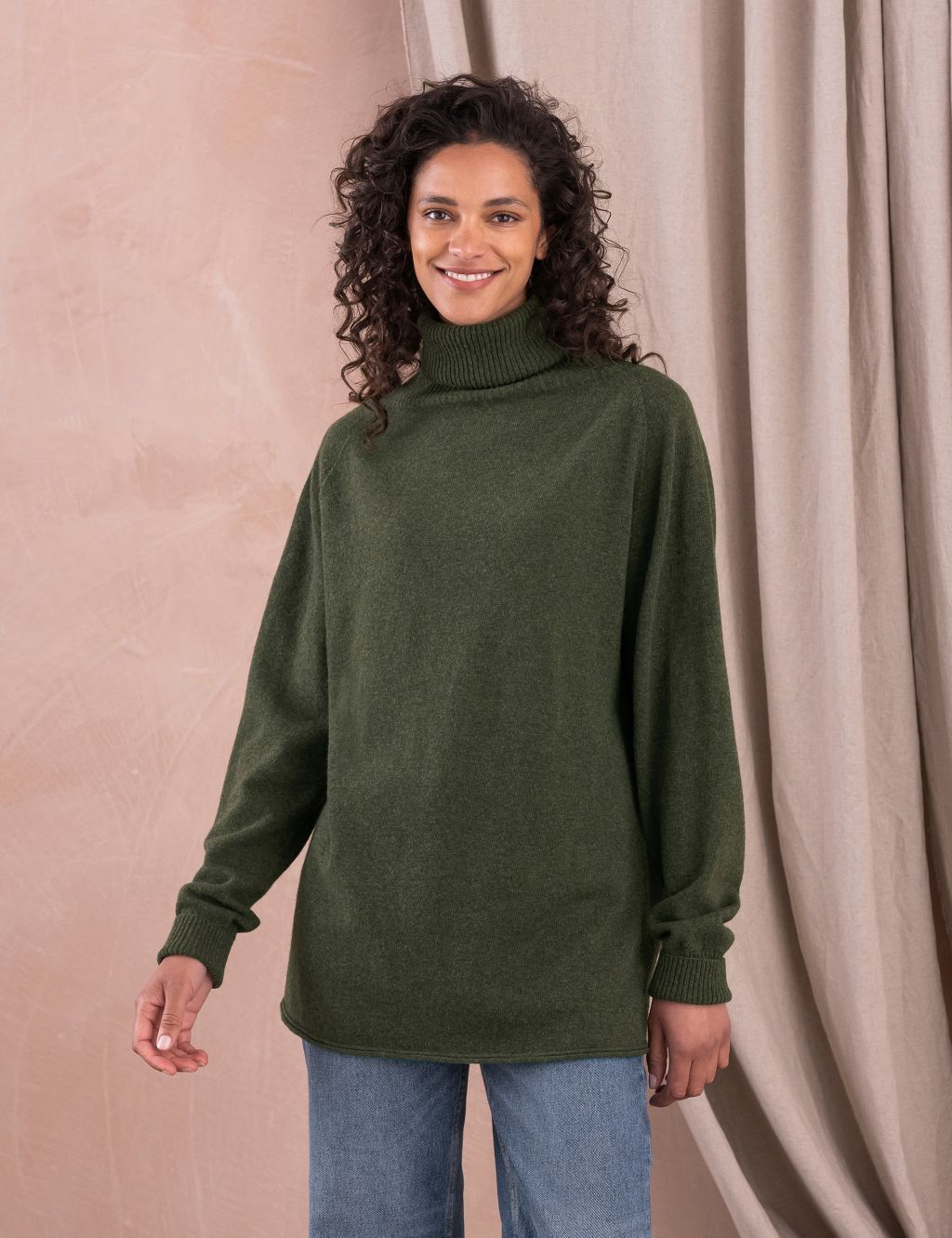 Pure Wool Roll Neck Jumper image 1