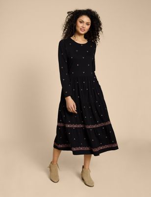Jersey Embroidered Dress | White Stuff | M&S