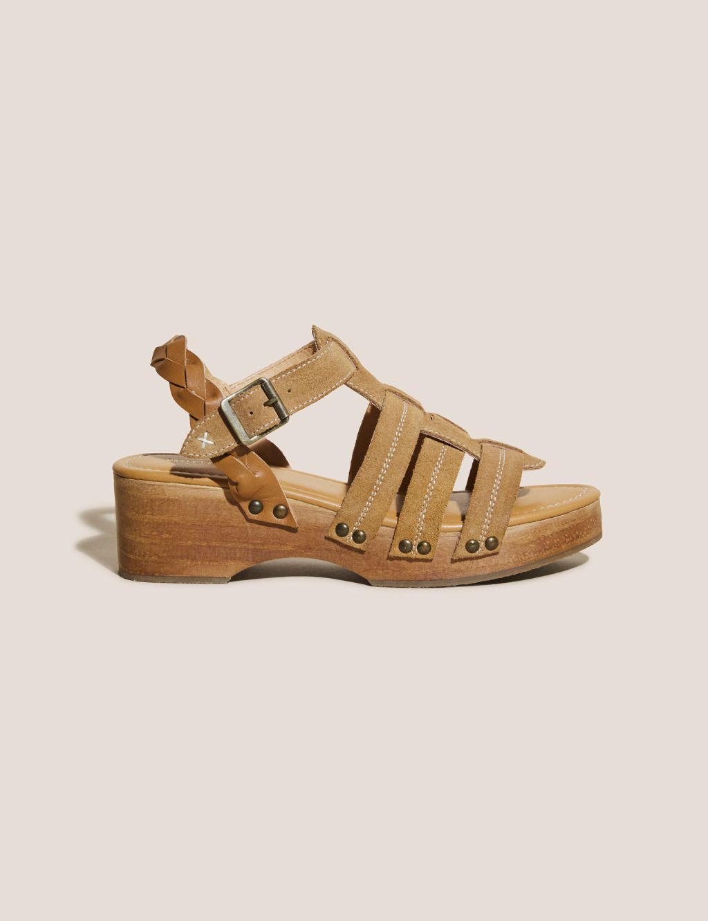 Leather Studded Gladiator Sandals image 1