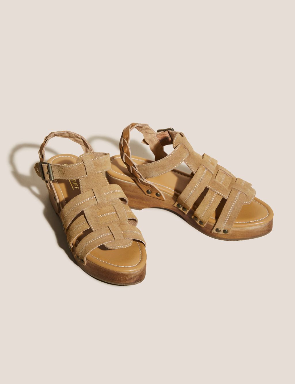 Leather Studded Gladiator Sandals image 2