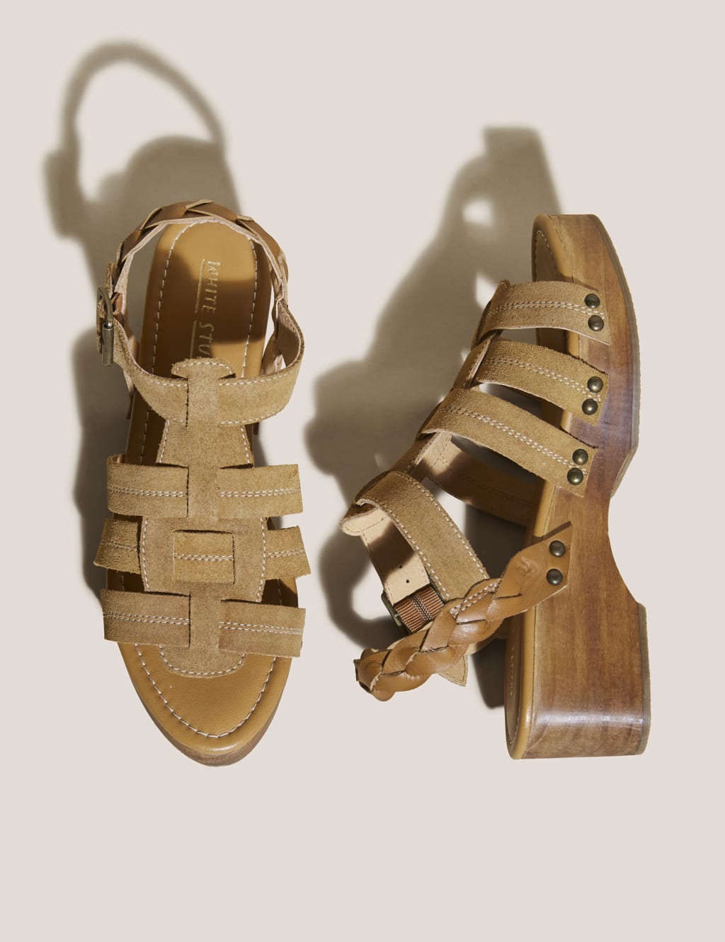 Leather Studded Gladiator Sandals image 3