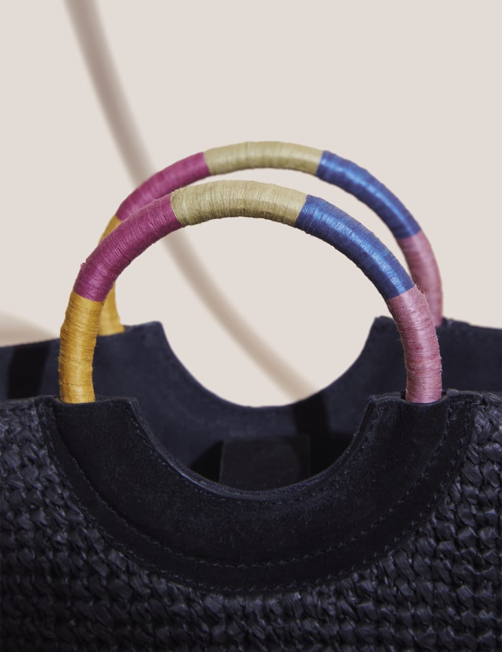 Straw Leather Cross Body Bag image 3