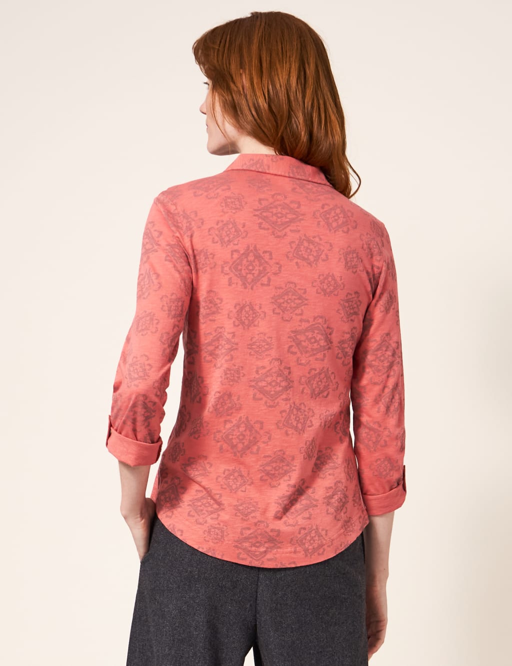 Pure Cotton Printed Collared Shirt image 5