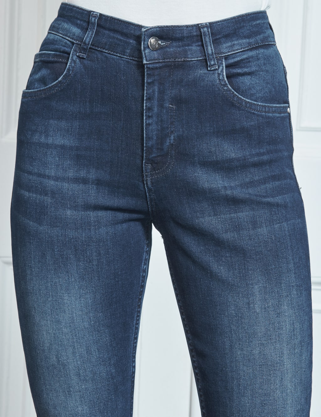 High Waisted Skinny Jeans image 3