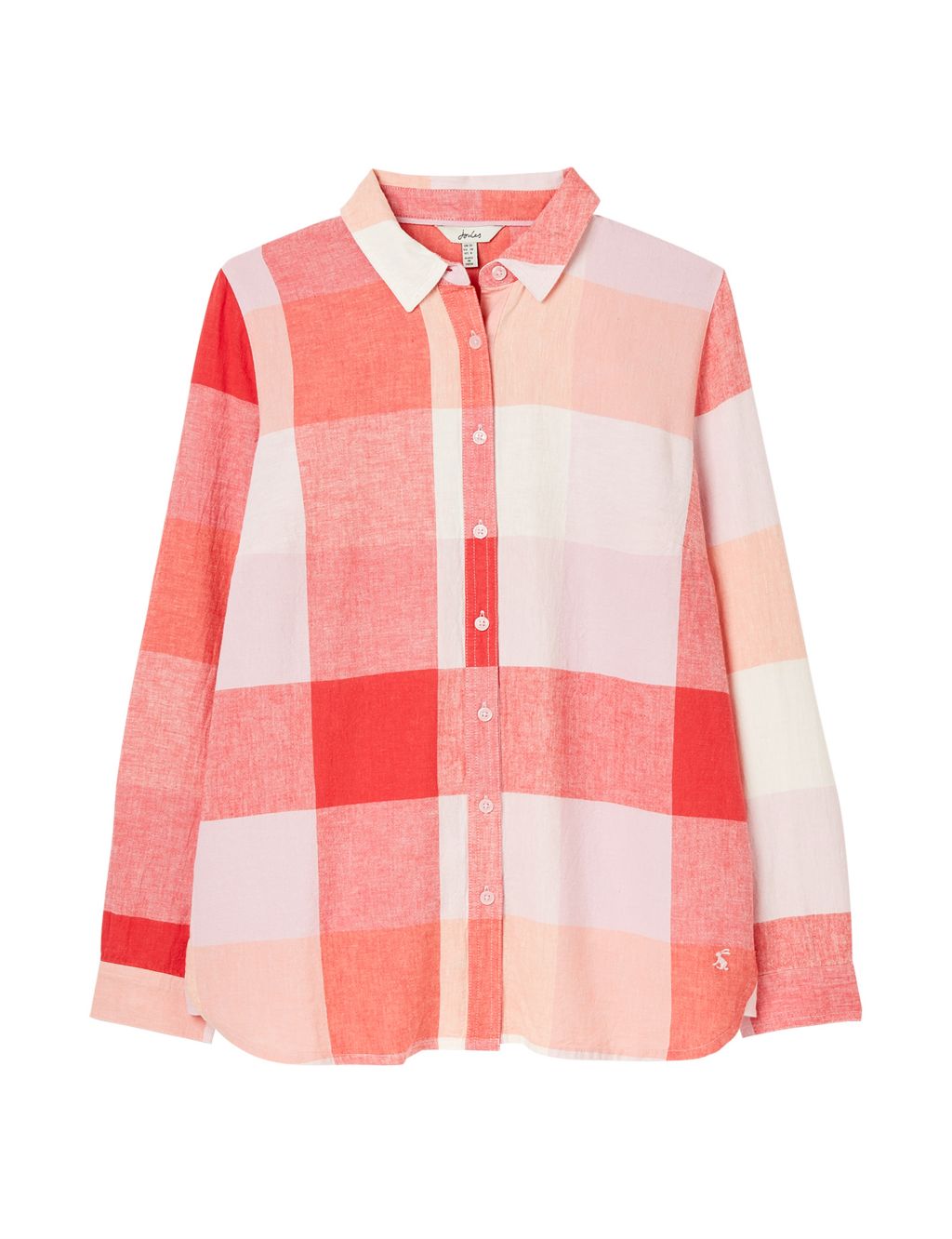 Cotton Rich Checked Longline Shirt image 2