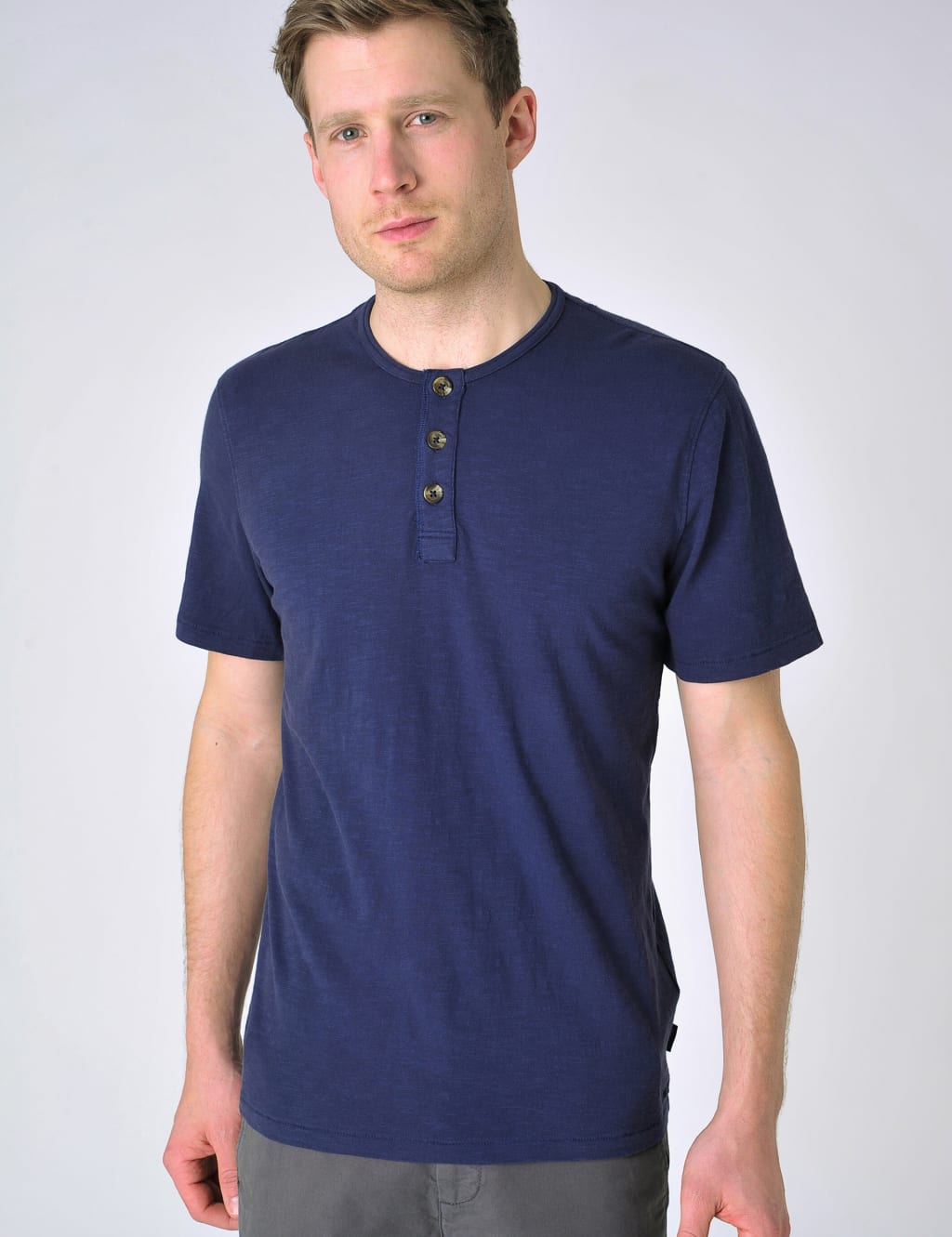 Pure Cotton Henley T-Shirt image 1