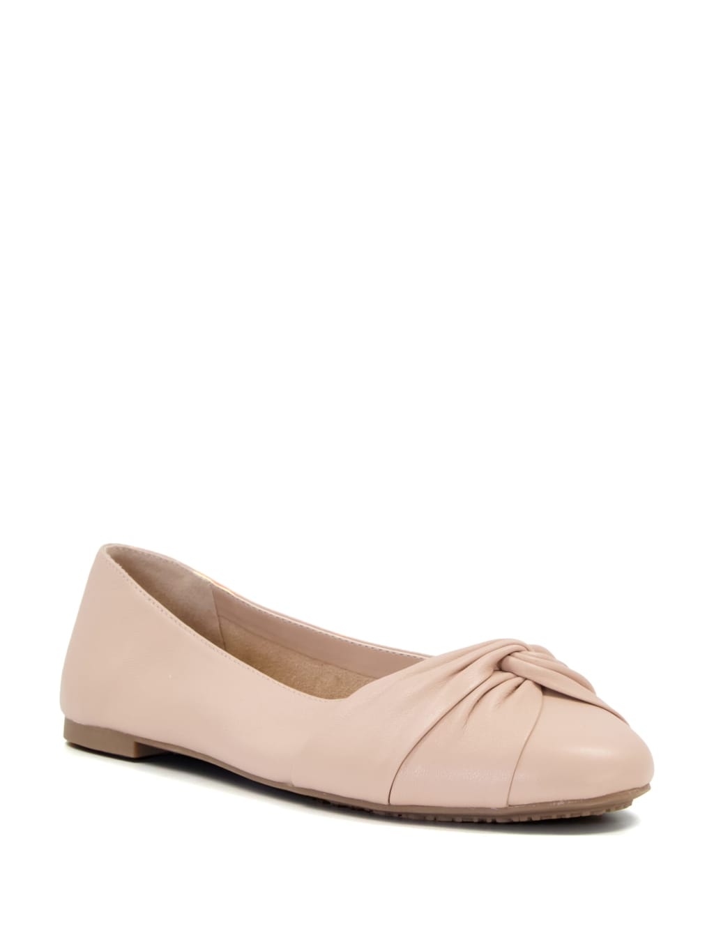 Leather Flat Ballet Pumps image 2