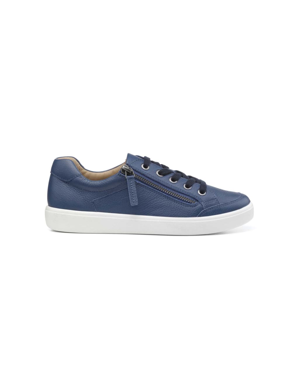 Chase II Wide Fit Leather Metallic Trainers image 1