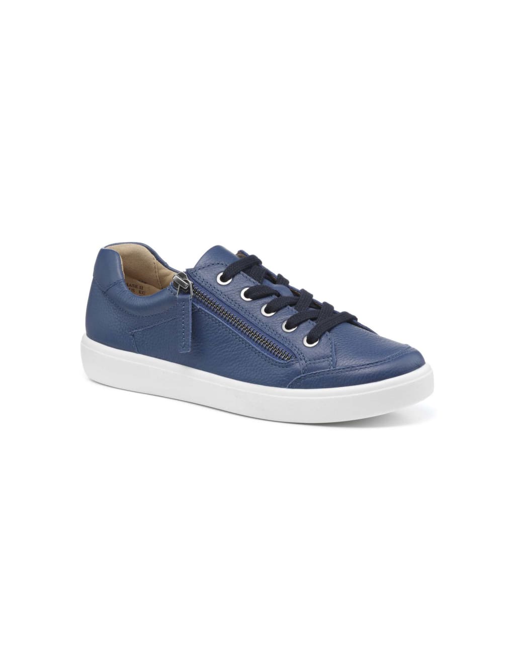 Chase II Wide Fit Leather Metallic Trainers image 2