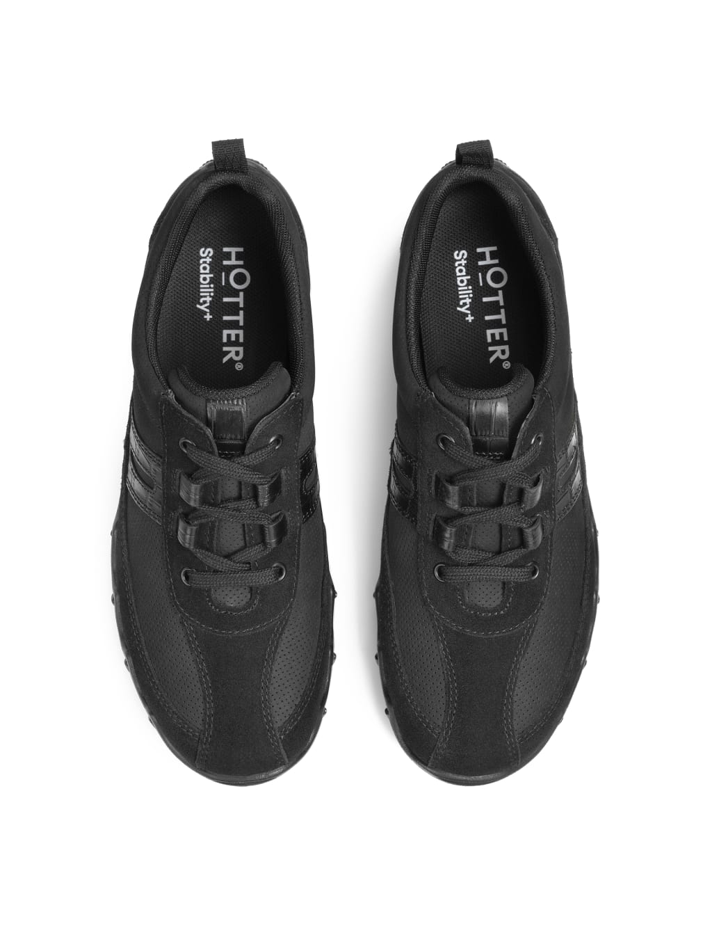 Leanne Wide Fit Suede Lace Up Trainers image 3
