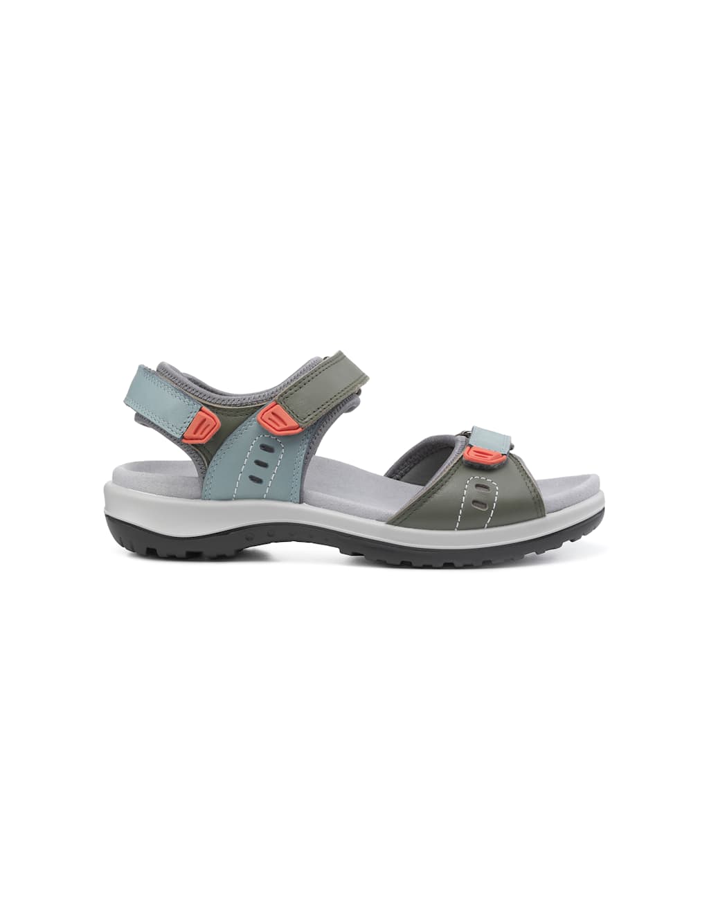 Walk II Wide Fit Leather Riptape Sandals image 1