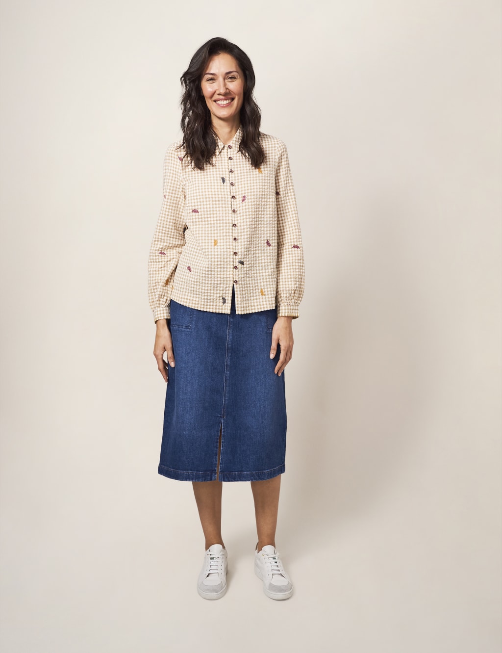 Tencel™ Denim Midi Pencil Skirt image 2