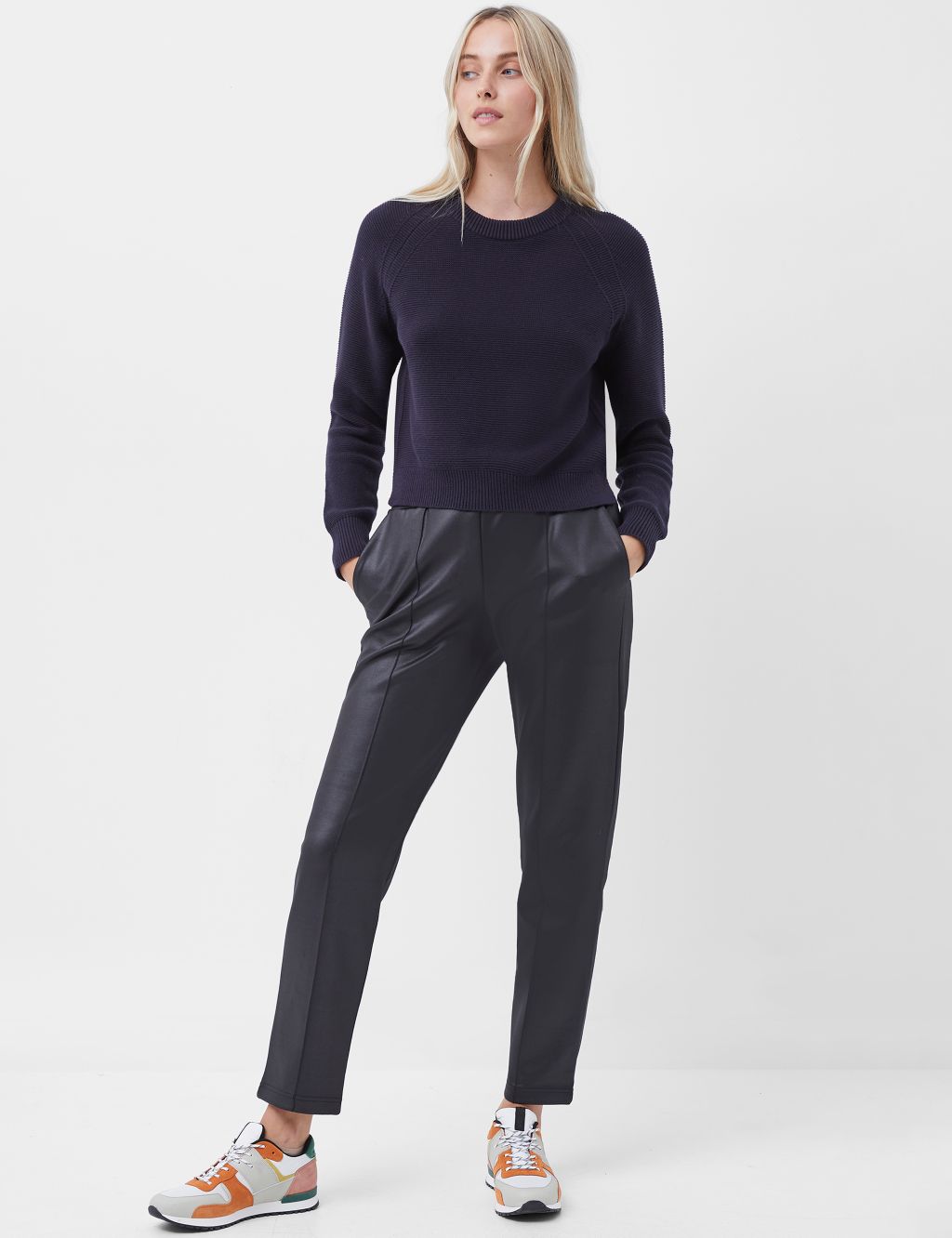 Pure Cotton Textured Relaxed Jumper