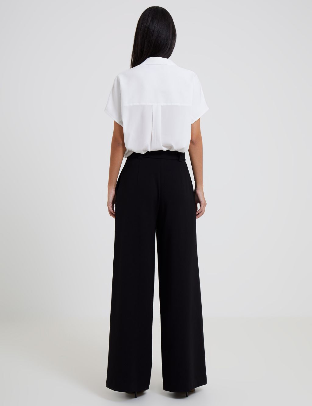Belted Relaxed Wide Leg Trousers image 3