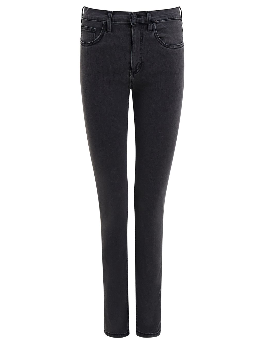 High Waisted Skinny Ankle Grazer Jeans image 2