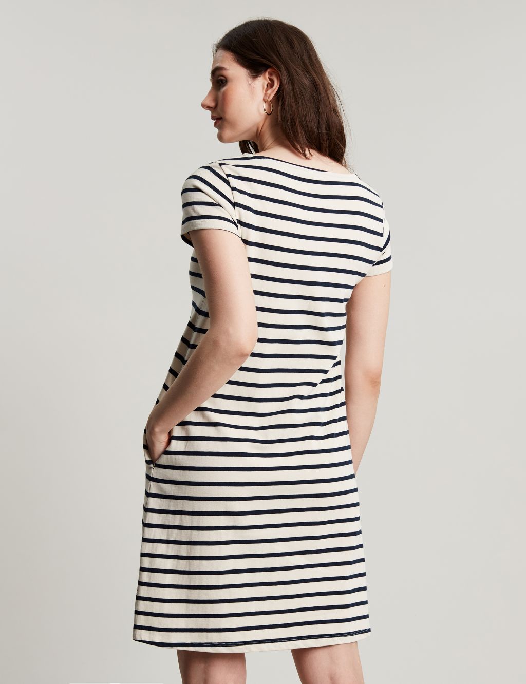 Pure Cotton Striped T-Shirt Dress image 6